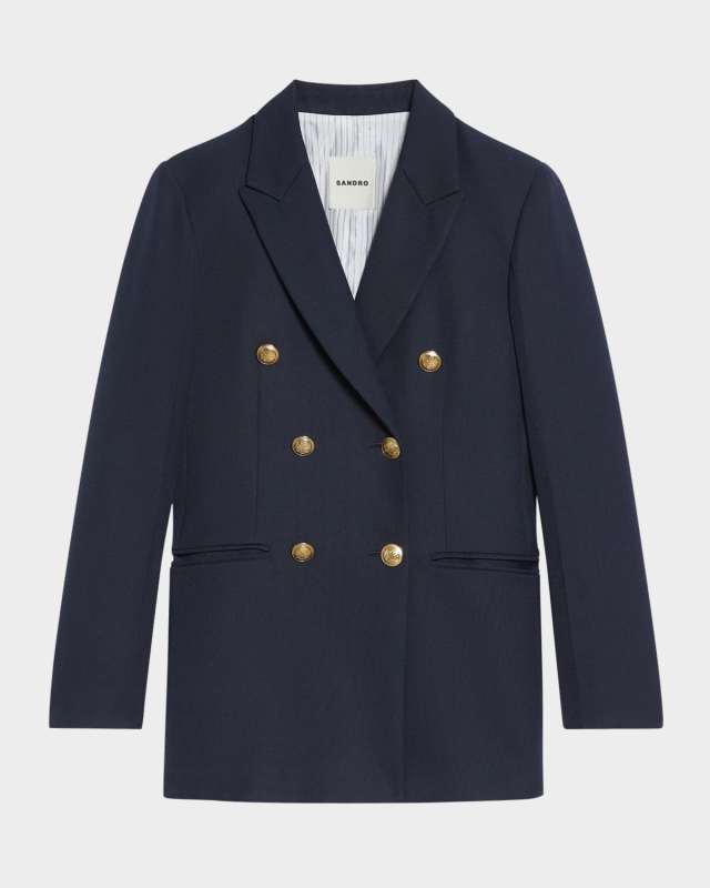 Sienne Double-Breasted Suit Jacket